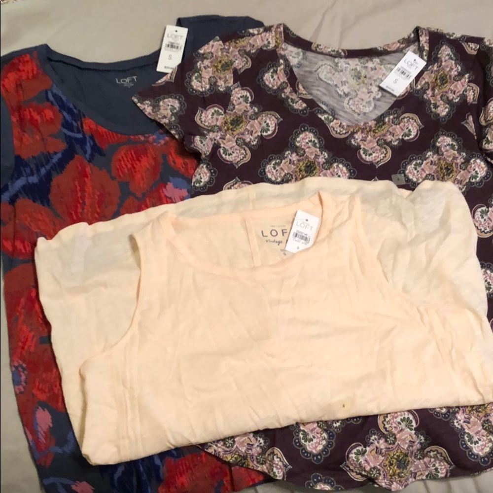 Lot of 3 Loft shirts NWT